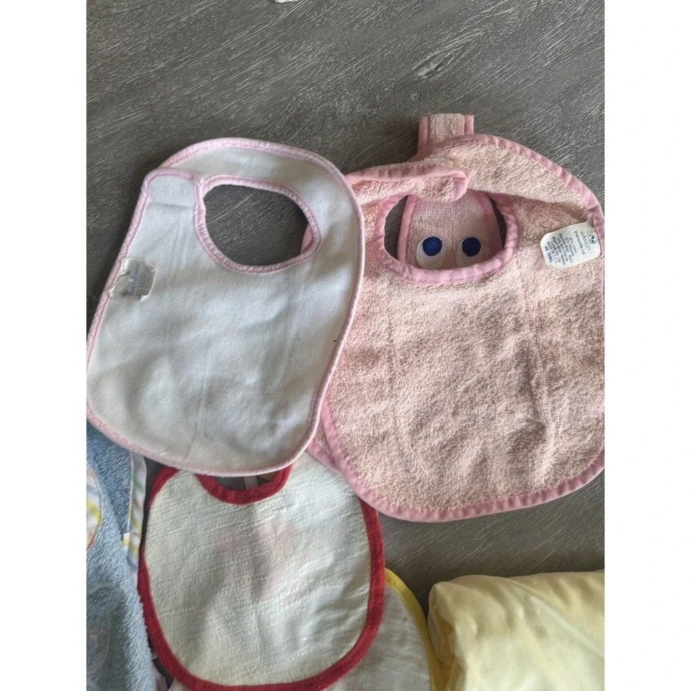 Vintage Baby Bibs & Burp Cloth Mixed Lot (8) New & Pre-owned Unisex Animals Boat